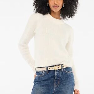 Fuzzy Puff Sleeve Sweater